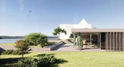 Exklusive Villa am Rheinufer – Wohnen mit Blick auf den Yachthafen
