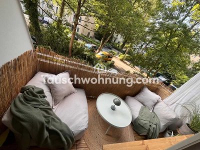 Tauschwohnung: 2-Zimmer-Wohnung mit Balkon ins Grüne