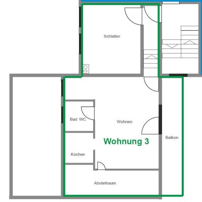 Moderne 2-Zimmer-Wohnung mit Balkon, Einbauküche und Naturblick in Weitnau - Wengen