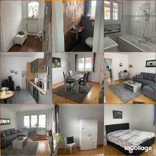 Komplett möblierte, renovierte 3,5-Zimmer-Wohnung mit Balkon in Weinheim-Ho.