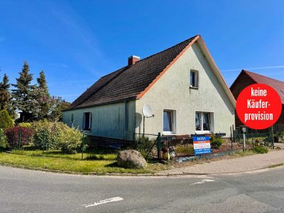 HORN IMMOBILIEN++ Einfamiliehaus mit Nebengebäude in Fahrenwalde, nur 9 km bis Pasewalk