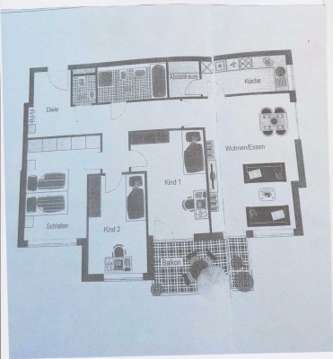 Sehr schöne 4,5 -Zimmer-Wohnung mit gehobener Innenausstattung mit Balkon und EBK in Kornwestheim