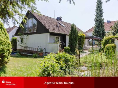 Hofheim-Marxheim: Charmantes, sanierungsbedürftiges Einfamilienhaus mit großem Garten!