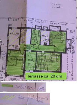 Ansprechende und gepflegte 2-Raum-EG-Wohnung mit Einbauküche in Mössingen - Talheim