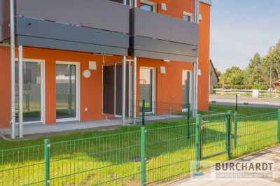 2-Zimmerwohnung mit Gartenteil und Terrasse in effizientem Neubau