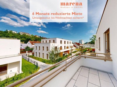 2-Zimmer-Wohnung mit ostseitigem Balkon + Umzugsbonus: 6 Monate reduzierte Miete | marena – Wohnen in Krems Haus 75b