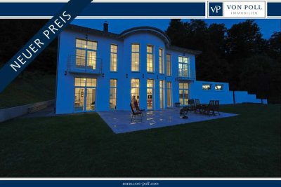 Moderne Villa mit Kaminfeuer, Gartenfreiheit und Lagetraum erleben