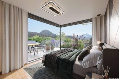 2-Zimmer-Gartenwohnung mit Terrasse und Sicht auf den Wilden Kaiser
