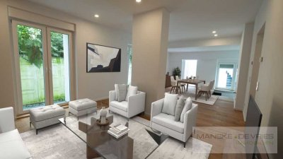 Stilvolle sanierte Gartenwohnung mit Haus-Charakter zum Erstbezug