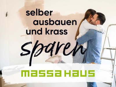 Aktiv werden, Kosten senken: Das Ausbauhaus für Selbermacher | massa haus „TwinStyle 14.01 S“