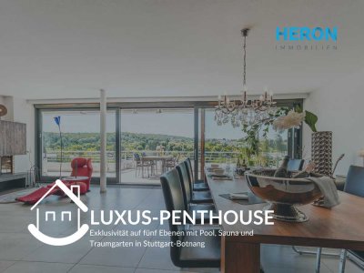 LUXUS-PENTHOUSE – Traumhaftes Wohnen mit großer Terrasse, Spa & Innenhof in Stuttgart-Feuerbach