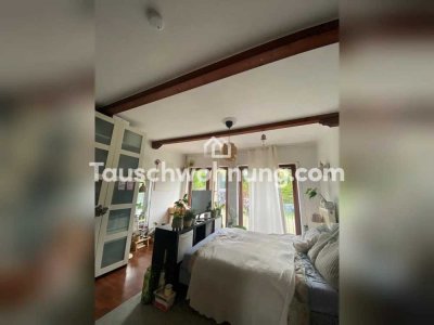 Tauschwohnung: Wohnung 2 Etagen in Eiche. Nahe Park, Uni, direkt am Wald.