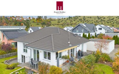 Modernes Wohnen auf einer Ebene - mit Blick ins Grüne