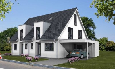 Neubau Doppelhaushälften, teilunterkellert,- inkl. Grundstück ZENTRAL in LINTORF *KfW 40*