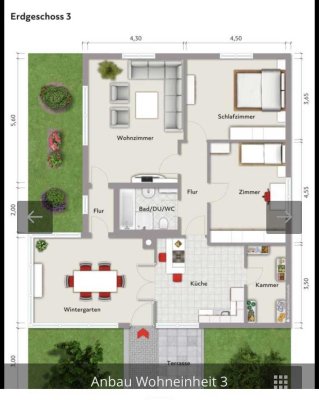 4-Zimmer-Wohnung mit Terrase und Einbauküche in Gernsbach