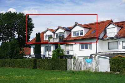 Ortsrandlage *** 4-Zimmer-DG-Wohnung mit EBK, Klimaanlage und Doppelgarage mit zusätzlichem Studio