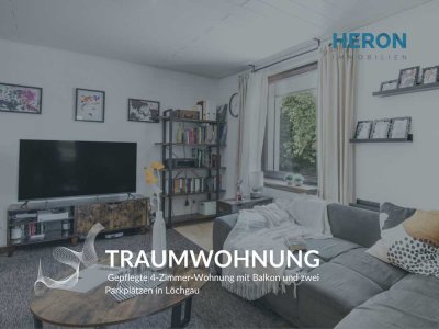 TRAUMWOHNUNG - Gepflegte 4-Zimmer-Wohnung mit Balkon und zwei Parkplätzen in Löchgau