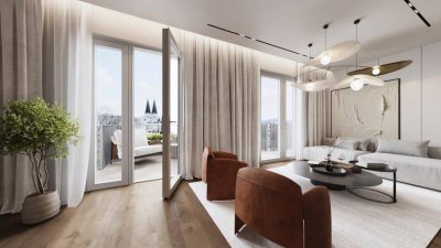 Kurz vor Fertigstellung - HERBSTAKTION - Provisionsfrei - 360°-Fernblick - ca. 190m² gew. NFL - 5 Zimmer - 2 Balkone/ Terrassen auf Wohnebene - ca. 65m² Dach-Terrasse - Klimaaktiv Gold Standard