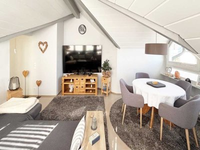 Exklusive Maisonette-Wohnung mit offenem Kamin, 2 Balkonen und Garage direkt am Waldrand