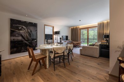 Gaisbergblick – Modernes Gartenapartment in Pistennähe
