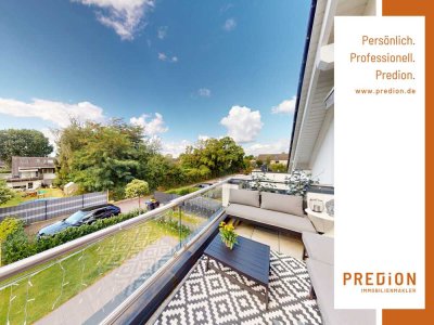 Exklusive Dachgeschosswohnung mit Einbauküche,  West-Terrasse und Stellplatz in schöner Lage!