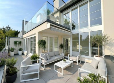 Exklusive 5,5-Zimmer-Maisonette mit 160 m² &amp; 3 Terrassen – Wohnen mit Blick über Wien