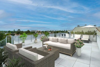 ERSTBETZUG PENTHOUSE IN MÖDLING MIT 4 ZIMMER UND DACHTERRASSE, 2 BALKONE