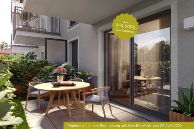 PREISAKTION: 3-Zimmer Wohnung mit smartem Grundriss und Terrasse in optimaler Süd-Ausrichtung