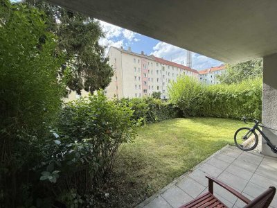 Zentrale 3-Zimmer-Wohnung mit Garten – urban wohnen mit Rückzugsort im Grünen