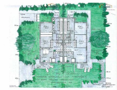 Moderne - Doppelhaus - Villa - Alternative 2