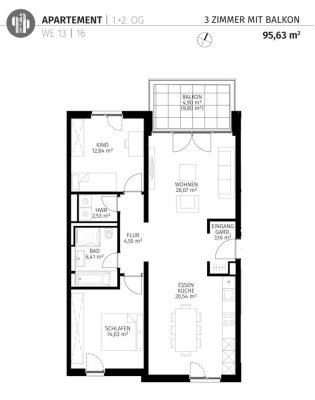 Moderne 3-Zimmer-Neubauwohnung mit TG-Stellplatz – Erstklassiges Wohnen in Teltow