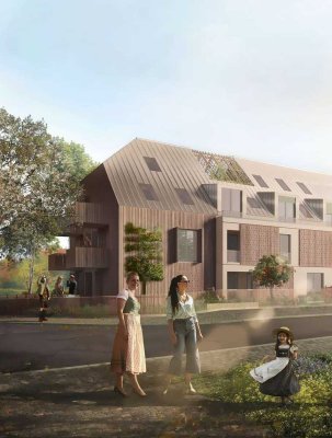 Beste Energieeffizienz A+!: Stilvolle 3-Zimmer-Wohnung mit Loggia und Balkon