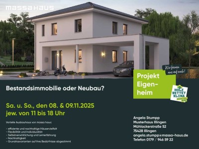Neubau oder Bestandsimmobilie? Beratung am 8. & 9.11.25 !