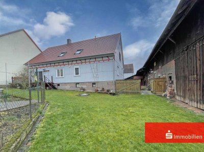 Charmantes modernisiertes Fachwerkhaus mit Scheune, Garage und Werkstatt in ruhiger Lage