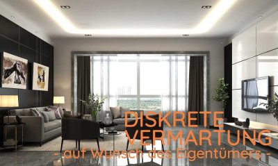 3-Zim. Designerwohnung - alle Räume auf einer Etage  - m. Balkon und Tiefgarage am Dorfteich!
