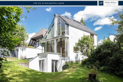 Individuelles Architektenhaus mit direktem Waldzugang – Familienidylle mit Stil!