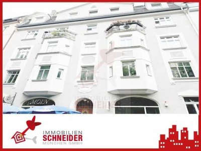 IMMOBILIEN SCHNEIDER - Schwabing West - bezugsfreie, tolle 3,5 Zimmer Altbau-Wohnung mit Balkon