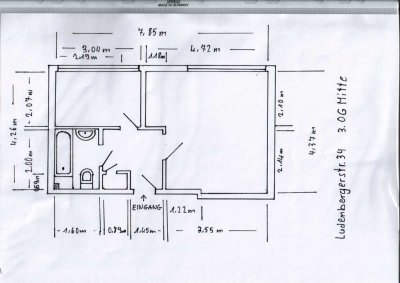 Charmante 1-Zimmer Wohnung im 3. OG in Düsseldorf-Ludenberg