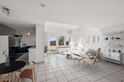 Exklusive 3,5-Zimmer-Wohnung mit Balkon und EBK