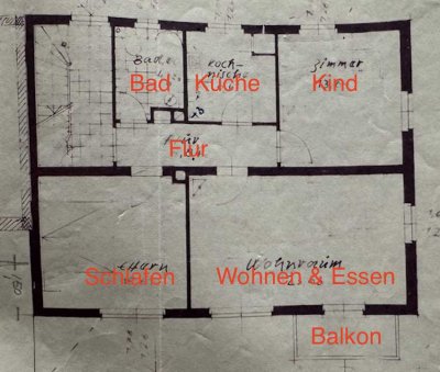 Freundliche und gepflegte 3-Zimmer-Wohnung mit Einbauküche in Hammelburg OT Pfaffenhausen