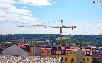 Ein Zuhause mit königlichem Panorama! Modernes Dachgeschoss + Traumblick + 3 Zimmer + 2 Terrassen + Eco-freundliche Erdwärme + Viel Grün + Viel Privatsphäre!