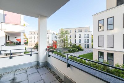 Stilvolle 2-Zi.-Wohnung mit Balkon, moderner Einbauküche und Tiefgaragenstellplatz