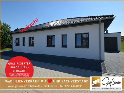 Neubau Bungalow-Doppelhaushälfte mit Garage in Waldfeucht