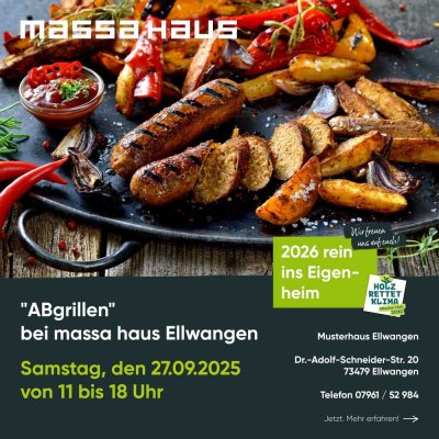 Lust auf Hausbau und grillen? Diesen Samstag bei massa!