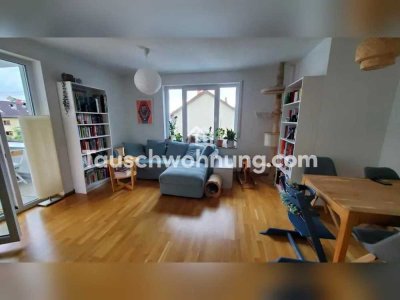 Tauschwohnung: Moderne 3 Zimmer mit gr. Balkon gegen 3-4 Zimmer mit Garten