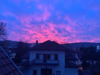 1,5 Zi DG Wohnung möbliert Vollausstattung, Balkon, Küche, S-Bahn S1 Bus 101, 65, 62, 61