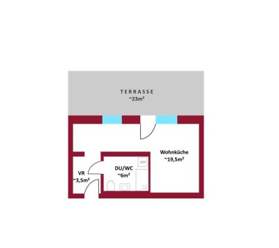 DG Wohnung ohne Dachschrägen I Perfekte Kapitalanlage I ca. 23 m² Dachterrasse I Full-Service-Paket: Vermietung, Mietverwaltung, Leerstandsbetreuung
