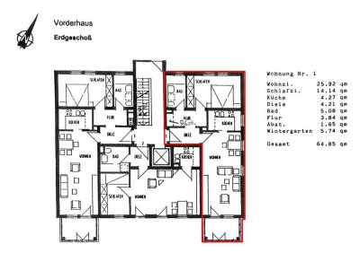 Erstbezug nach Kernsanierung, 64m² barrierefreie Wohnung in Niederschönhausen