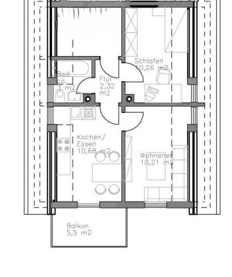 Geschmackvolle, sanierte 2-Zimmer-DG-Wohnung in Lohr-Steinbach