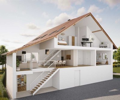 Die Haus-in-Haus-Wohnung; 4-Zimmer-Maisonette